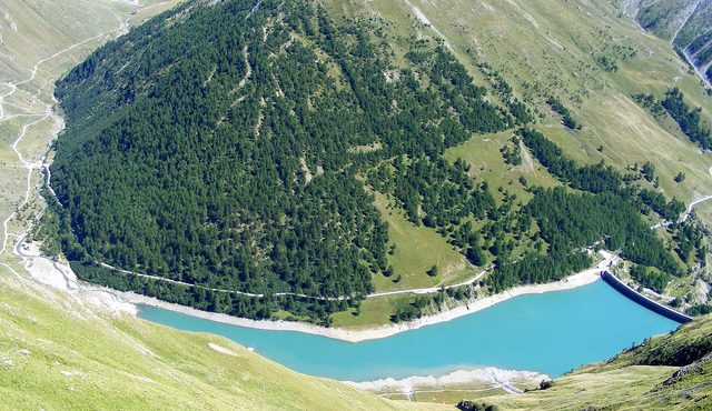 Lago di Rochemolles vom Colle della Pelouse