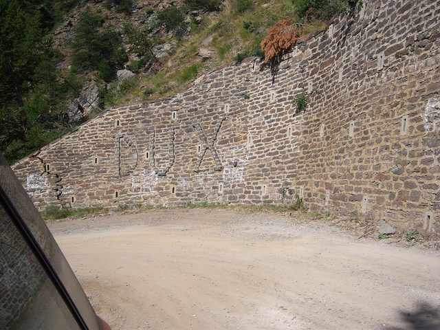Schotterkehre der Jafferau-Militärstraße