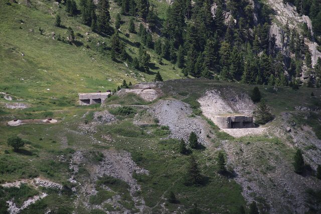 Die Kampfblöcke des Maginot-Werks Ouvrage du Lavoir